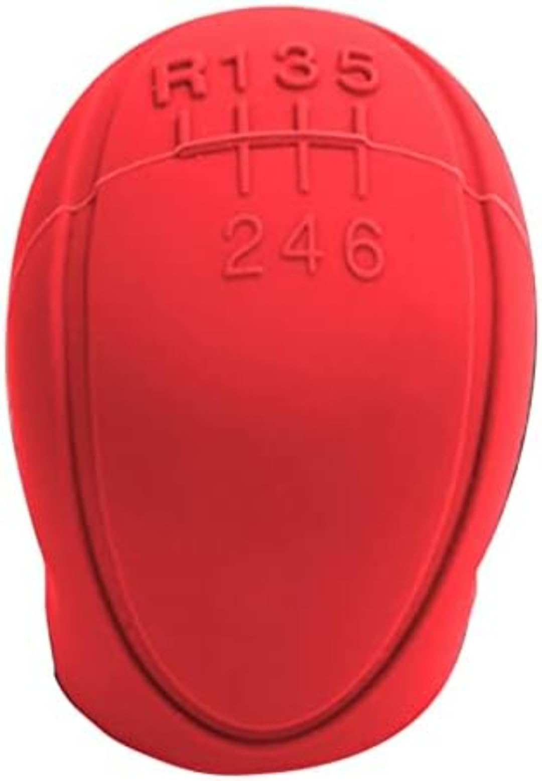 Electrocnt Red Silicone Car Shift Knob For Land Rover Defender 110 2020-, Cover 6 Gears Anti-Slip Design Shift Knob Collars Auto Shifter Knob Protector(Red)