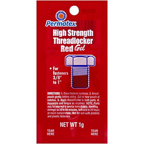 Image of Permatex 09979 Counterman's Choice High Strength Threadlocker Red