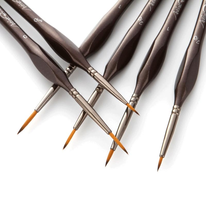 Ensemble De 12 Pinceaux en Nylon pour Peinture Acrylique Et Gouache, Idéal pour Les Artistes Et Les Étudiants.