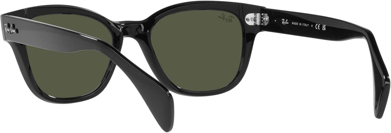 Amazon.co.jp: Ray-Ban RB0880s Square Sunglasses, black/green