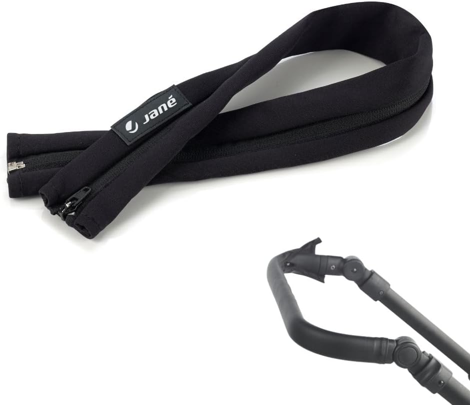 Jane Black Elastic Fabric Handlebar Cover for Pushchair