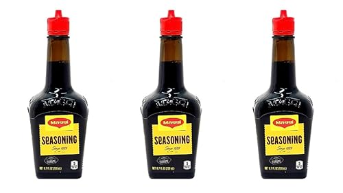 Maggi Europe - Salsa de condimentos de botella de vidrio de Alemania, 3 paquetes, 6.8 fl oz