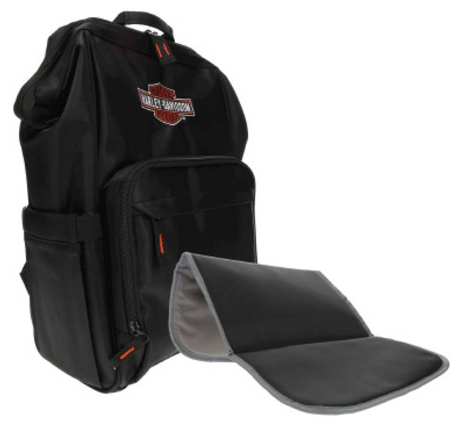 Harley-Davidson Embroidered Bar & Shield Diaper Canvas Backpack