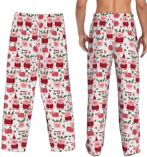 Men's Pajama Pants Pjs Bottoms With Pockets Sleep Lounge Pants For Men - Image 3