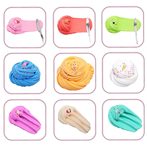 13 Pack Butter Slime Kit for Girls,Stress Relief Toy for Kids,Party Favors Stretchy and Non-Sticky, Soft DIY Slime for Boys. - Image 7