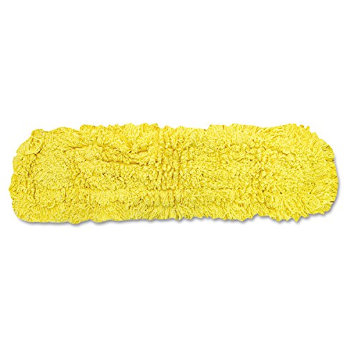Image of Rubbermaid Commercial Products Trapper Cotton Floor Dust Mop Head Refill 36-Inch Yellow Use for Janitorial Maintenance /School /Lunchroom /Office Building Cleaning