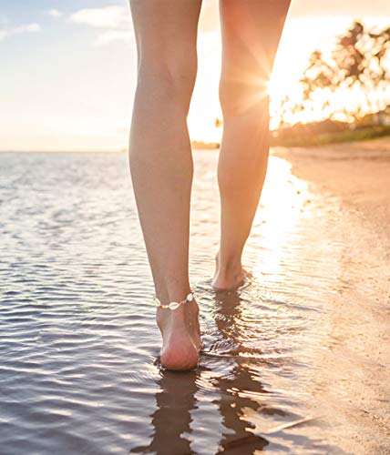 Loyallook 10Pcs Shell Turtle Ankle Bracelets Handmade Boho Anklet Jewelry Adjustable Natural Cowrie Shell Beach Bead Anklet For Women #TOP4