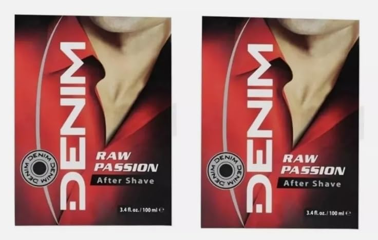 2x Raw Passion Denim Aftershave 100ml
