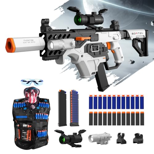 SOFITEN Electric Toy Gun Automatic Sniper Rifle with Foldable Stock