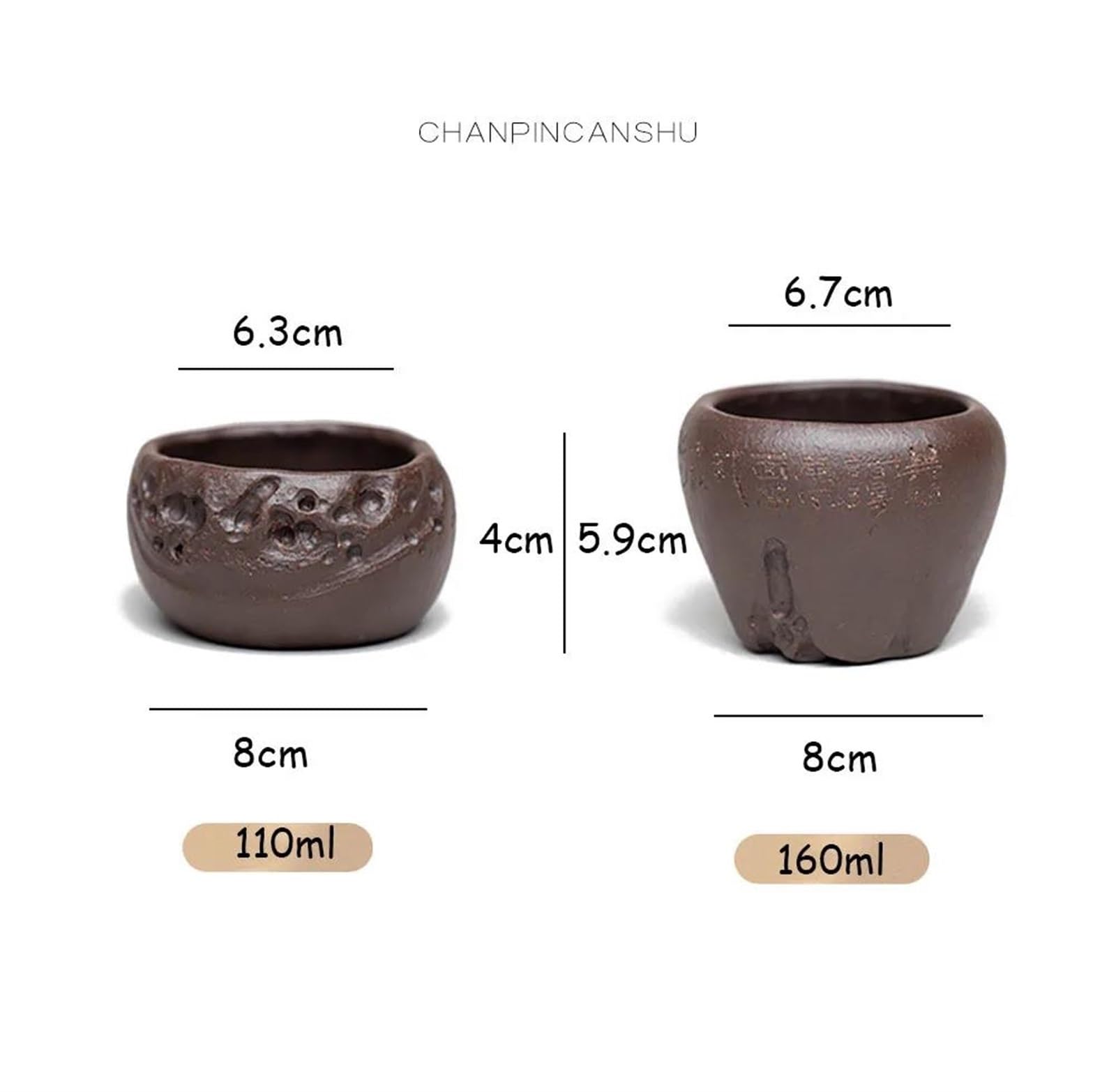 Teeservices Zisha-Teeservice-Zubehör Master Cup Taihu Stone Kleine Teeschale Teeservice Kung-Fu-Teetasse Einzeltasse Lila Ton Teetasse Reise-Teeservice Teekanne (Teapot 150ml)