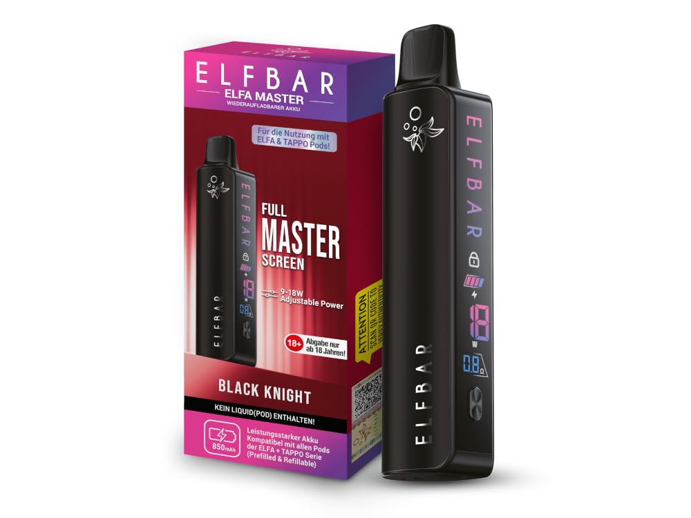 elfbar elfa master akku Elfbar Elfa Master kompatibel mit: Elfbar Elfa Pods 1,1 Ohm, Elfa Turbo Pods  0,8 Ohm & Lost Mary Tappo Pods: Amazon.de: Elektronik & Foto
