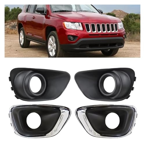 Cache antibrouillard avant cassé pour Jeep Compass remplacez le cadre de pare-chocs - 2
