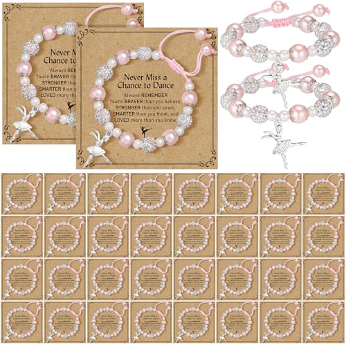 24 Sets Bracelet Gifts for Girls Adjustable Bracelet with Card for Gifts