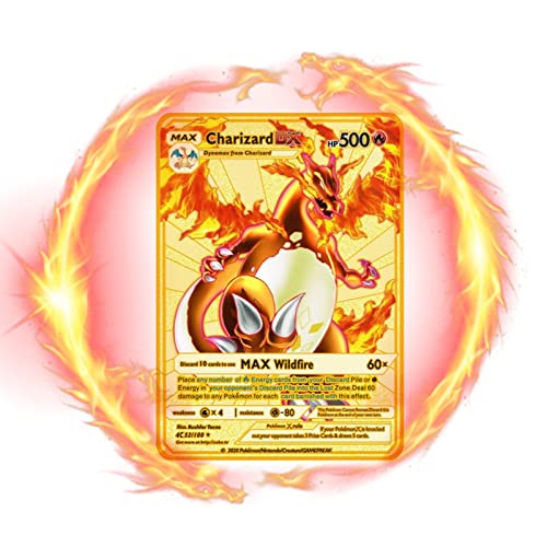 Metalen kaart - 4 stuks ultra zeldzame kaarten metalen kaart V-kaart/Vmax/EX/DX-verzamelkaarten - het beste cadeau voor verzamelaars - Image 3