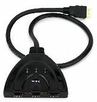 Generic 3 Port AUTO HDMI SWITCH SWITCHER SPLITTER HUB HD 1080p Cable Support 3D Color Black