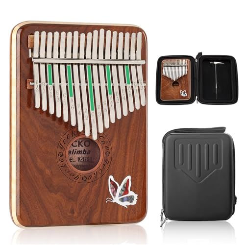 Kalimba For Beginners All-single Thumb Piano Sandalwood Kalimba 17-note Finger Piano Beginner Instrument With Accessories And Bag(Style 1)