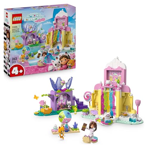 LEGO Gabby et la Maison Magique La Montagne de Friandises et Le Jardin de Fée Minette - Jouet - Mini-Poupée & Figurine de Pandy Pattes - Accessoires Nourriture - Cadeau Fille dès 4 Ans & Fans 11205