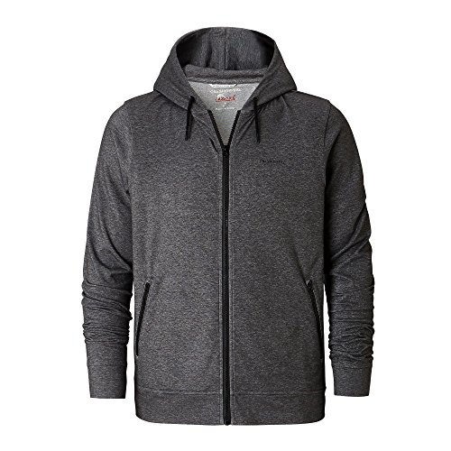 Craghoppers Men's NosiLife Tilpa Hooded Fleece Jacket, Black, XL