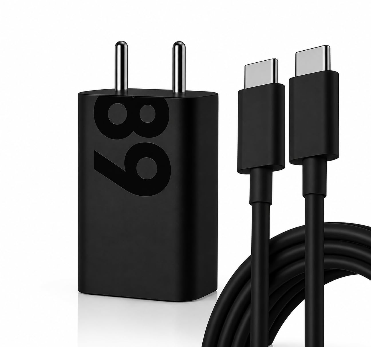 Motorola 68W Turbopower Gan Type-C Fast Charger with 1M C-Type Cable Compatible with Moto G85|G45|G05|G35| G96|Edge 50 Fusion|Edge 60 Fusion|Edge 60 Pro, 68 watt USB C Charging Adptor, Black-image-36
