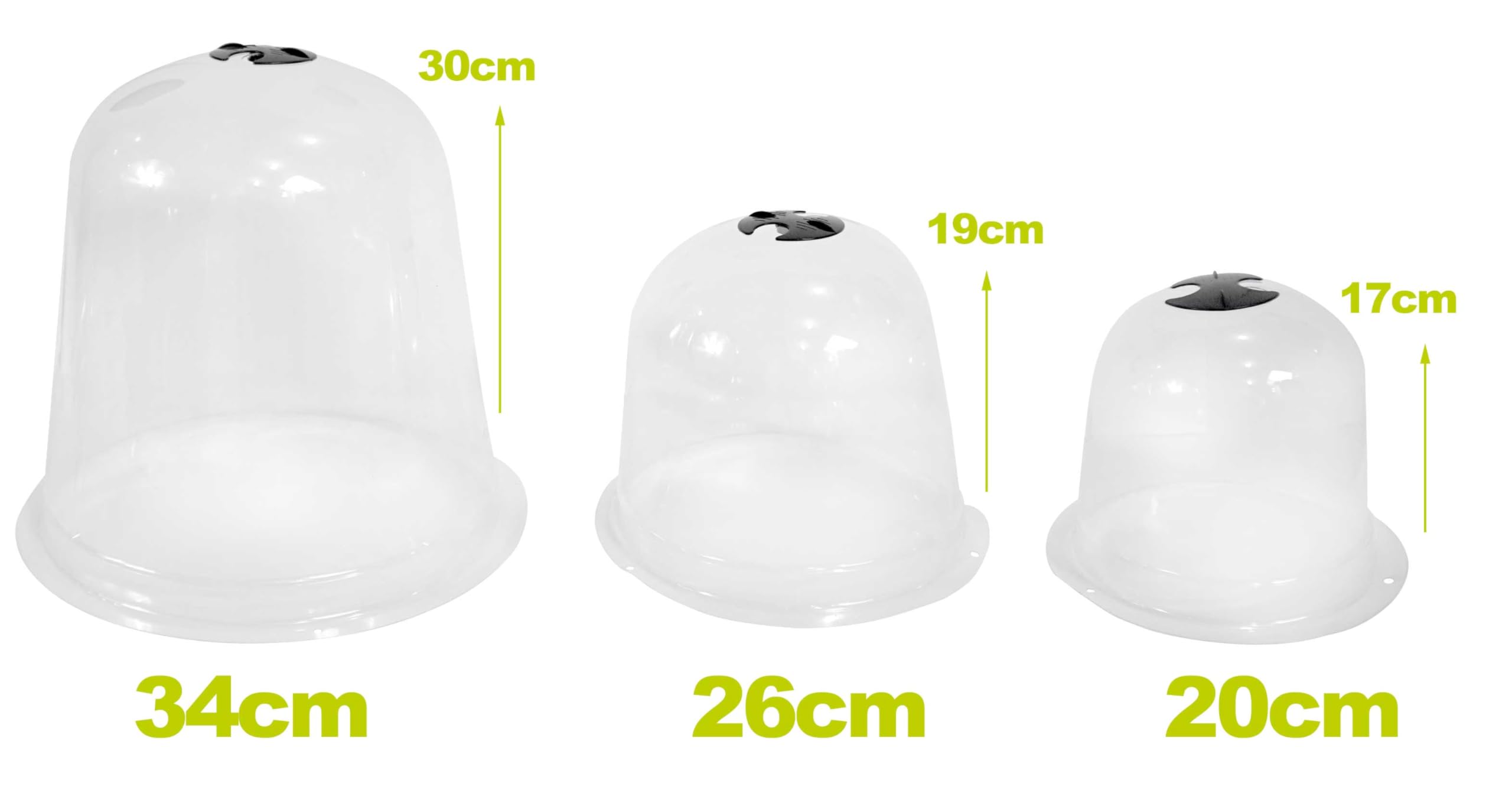 Pflanzglocke-Set Mix 2x je 3er Set 20cm/26cm/34cm Durchmesser