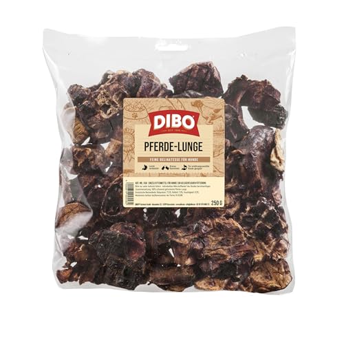 DIBO Pferde-Lunge, 250g-Beutel, der kleine Naturkau-Snack oder Leckerli für Zwischendurch, Hundefutter, Qualitätskauartikel ohne Chemie