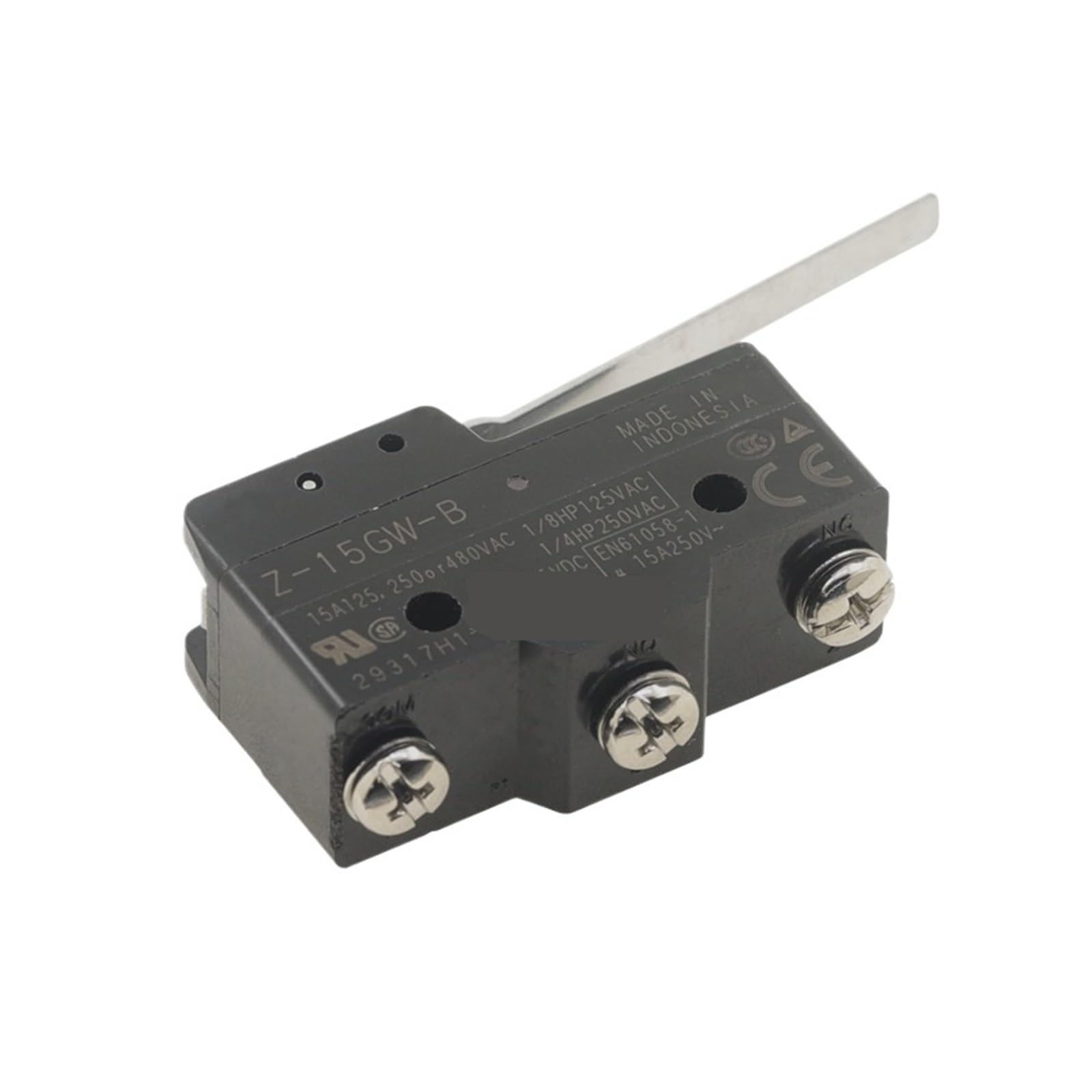 Micro-interrupteur de fin de course Z-15GW-B de voyage levier long à galet