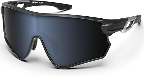 Miniatura 8 de BEACOOL Gafas de sol deportivas polarizadas para hombres y mujeres, jóvenes, béisbol, pesca, ciclismo, correr, senderismo, motocicleta, lentes Tac