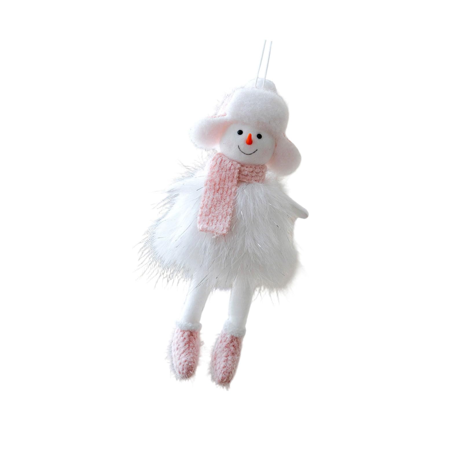 Msioytog A Fascinating Snowman Hangings Plush Toy For Christmas, Soft Fabric Decoration For Home Living Room Nd Offices Holiday Setup Snowman Door Hangings