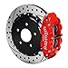 WILWOOD 140-8032-DR FNSL4R Rear Kit,12.88", Drilled, Red 97-04 Corvette C5/Z06