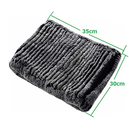 Women Cape Genuine Rex Rabbit Hair Shawl Elastic Knitted Scarf Pullover Wrap Winter Warm Party2