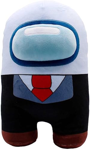 Peluche Among Us Mega de 12 pulgadas (blanco con esmoquin)