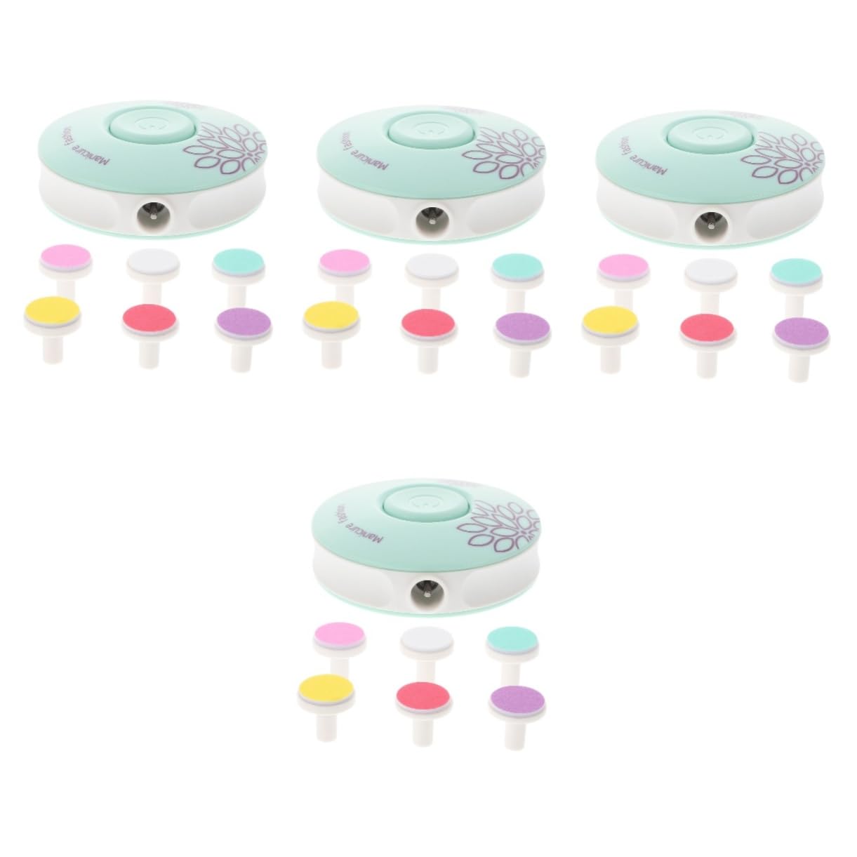 VICASKY 4juegos Uñas Eléctrica Para Bebés y Adultos Cortaúñas Silencioso y Seguro Diseño Ergonómico