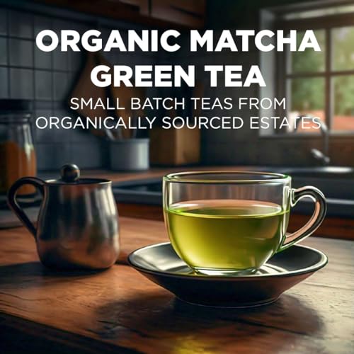 Image of Maud's Organic Matcha Green Tea Pods, 80ct | Gourmet Blended Green Tea Leaves in Single Serve Tea Pods - Compatible with Keurig Coffee Makers