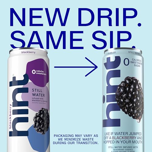 Image of Hint Canned Water Zero Sugar 0 Calories - Blackberry (12 pack)