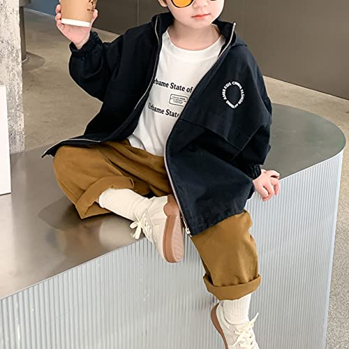 ACSUSS Toddler Boys' Long Straight Cotton Pants Kids Loose Casual Trousers with Side Pocket Elastic Waistband Trousers3