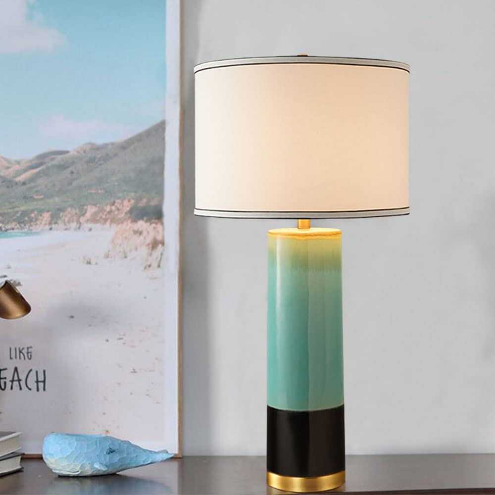 Lampa Stołowa Lampy Stołowe Do Salonu Amerykańska Lampa Stołowa W Stylu Retro Z Ceramiki Piecowej Lampy Stołowe 32" Duża Lampa Biurkowa Do Salonu Dekoracje Do Sypialni Lampy Nocne Lampki Nocne