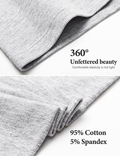 POKARLA 4 Pack Women's Cotton Underwear Boxer Shorts Anti Chafing Bike Shorts Boyshorts Panties Regular & Plus Size4