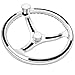 Schmitt Ongaro Marine Products 7401321FGK-R Schmitt & Ongaro Primus Model 740 - 13.5 Wheel W/knob & Finger Grip - 3/4 Tapered Shaft W/faux Nut - 1/2 & 3/4 Adapters