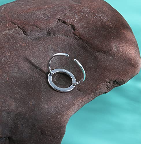 Helen De Lete Innovative Circle Sterling Silver Ring #TOP2
