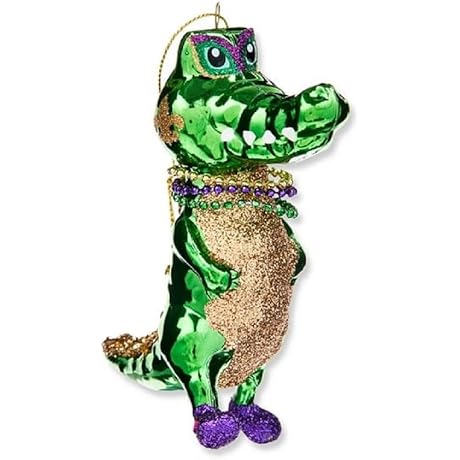 New Orleans Alligator Christmas Ornament Decor