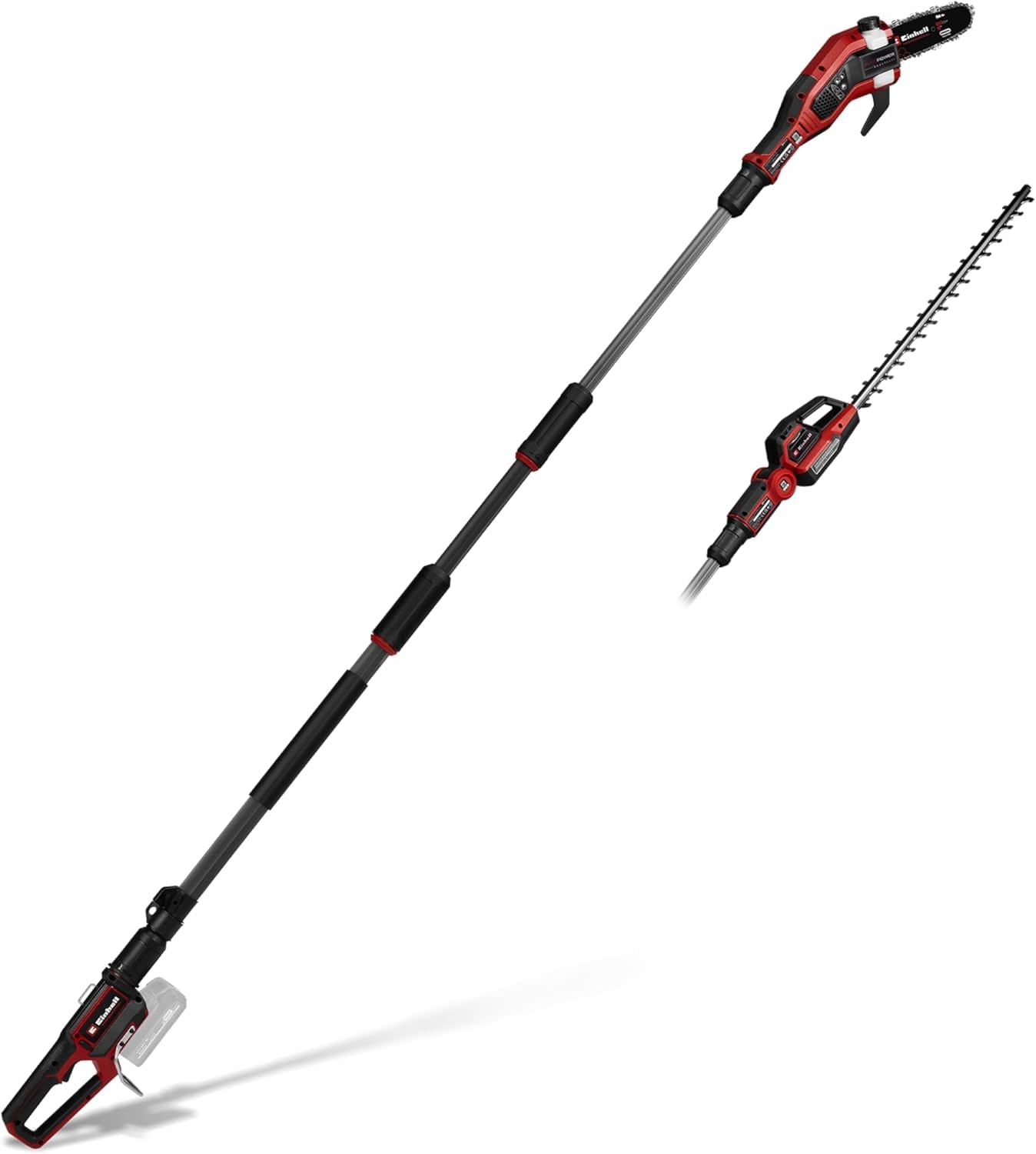 Einhell Professional Akku-Multifunktionswerkzeug GP-HC 18/5020 Li T BL-Solo Power X-Change (18 V, Brushless, 50 cm Heckenschere, 18 cm Hochentaster, Teleskopstiel, ohne Akku)