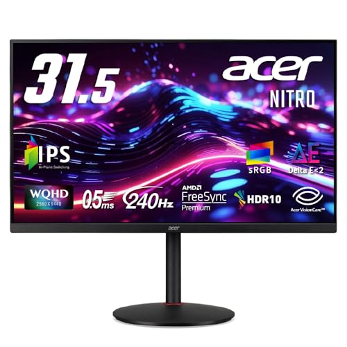 ゲーミングモニター 31.5インチ/240Hz/0.5ms/WQHD/IPS Amazon.co.jp: Acer Nitro ゲーミングモニター 31.5インチ WQHD 非光沢