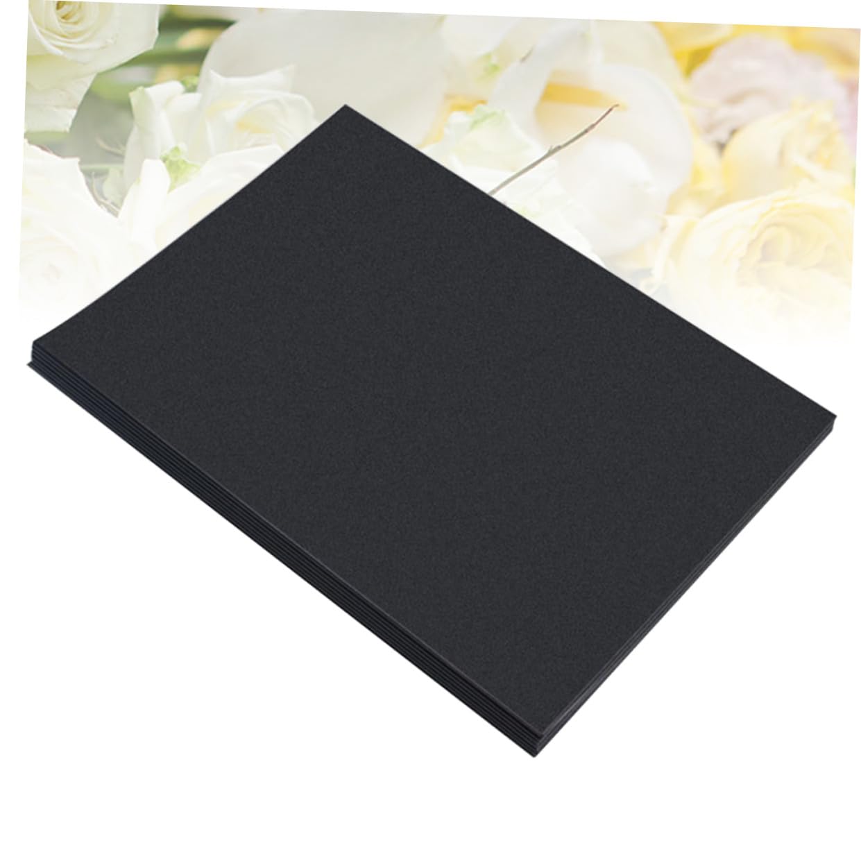 Operitacx 100stücke Schwarzes Kraftpapier M² Dickes Blankopapier Für Diy Malen Zeichnen Karten Und Scrapbooking Elastisch Für Kreative Projekte Geeignet