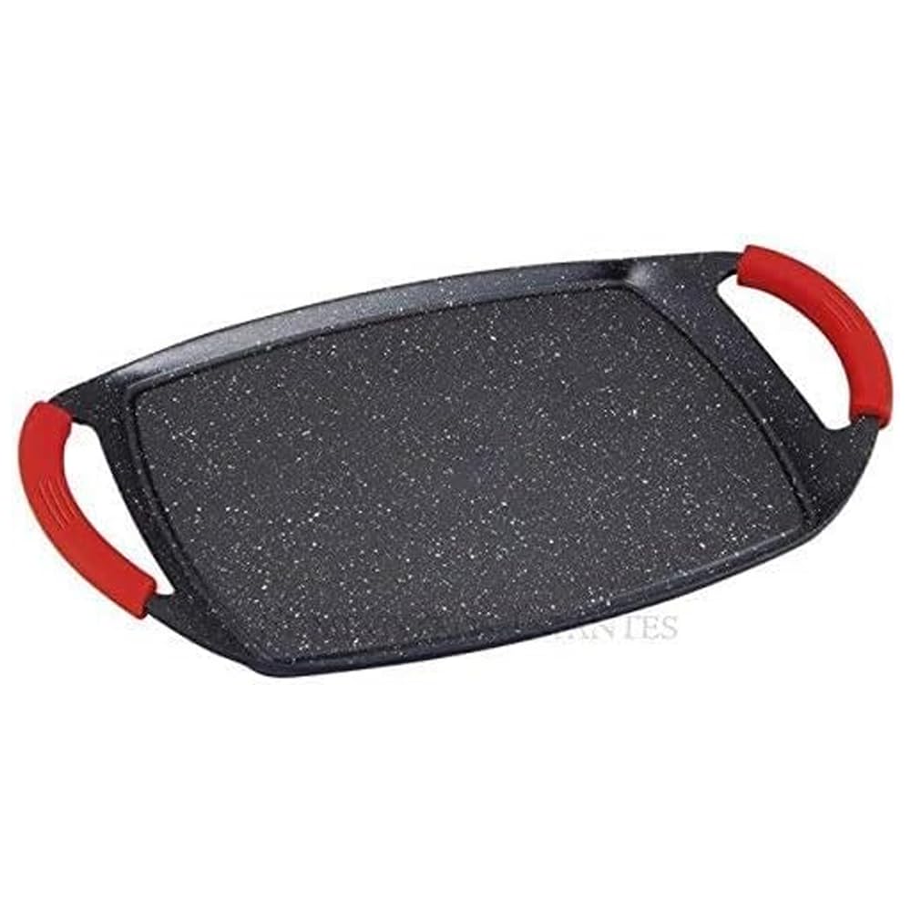 Suinga Plancha de Cocina con Revestimiento de Piedra 36cm | Pack 3 Sarten Grill para Cocinas de Induccion, Vitroceramica, Gas | Plancha de Asar