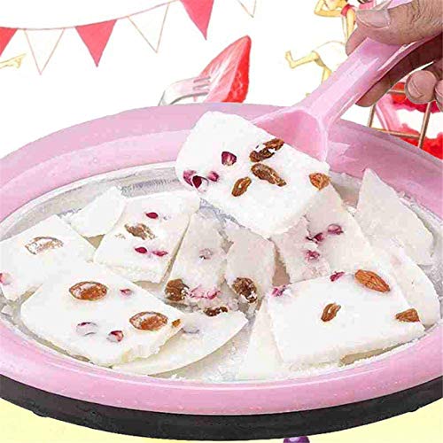 MRSDBTL Gebratene Eismaschine, gebratene Eisteller, gerollte Eismaschine mit 2 Spateln Mini Fried Yogurts Machine Fry… – Bild 5