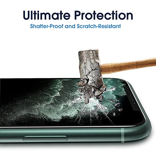 Image of amFiIm OneTouch for iPhone 11 Pro Max Screen Protector 6.5 inch Tempered Glass | Auto-Alignment, 30s Install, Bubble Free, 9H Hardness, Scratch & Drop Protection, HD Clear, Case Friendly, 2 Pack (11P-6.5'')