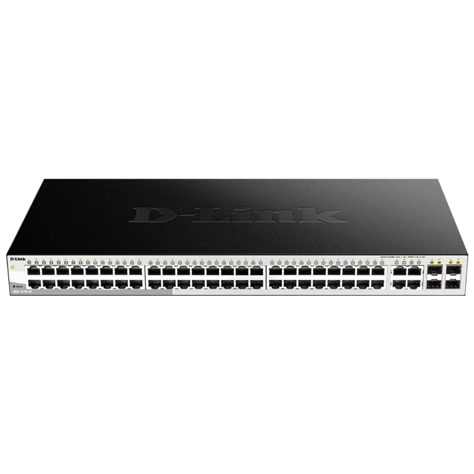 D-Link Systems 52-Port Gigabit Web Smart Switch including 4 Gigabit SFP Ports (DGS-1210-52)