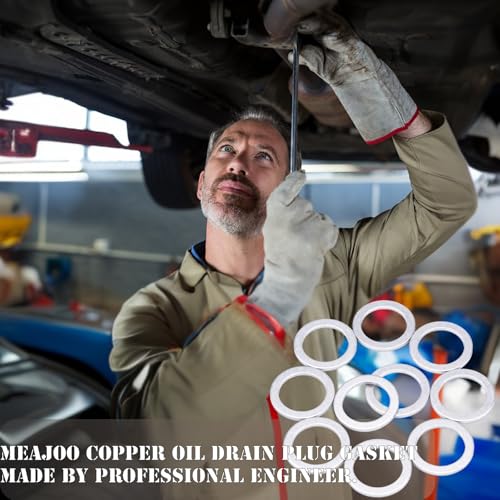 Image of 10 PCS Oil Rear Differential Drain Fill Plug Washer Gasket Replaces 94109-20000 90413-551-000 Fit for Accord Civic Ridgeline Odyssey CRV CR-V Pilot HR-V Insight