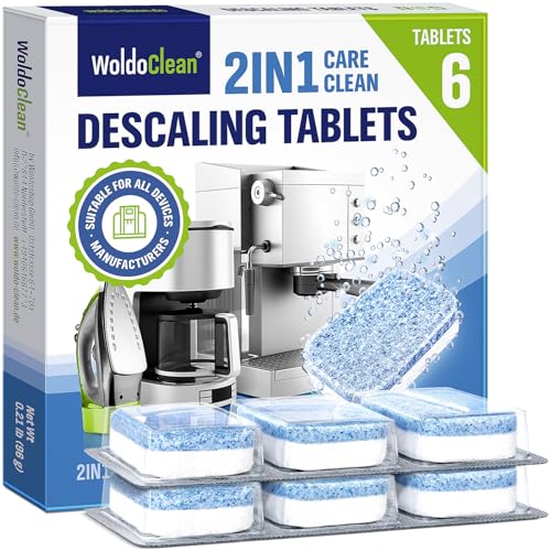 2in1 Descaling and Cleaning Tablets for Coffee machines – compatible with Tassimo maschine 6 Tablets