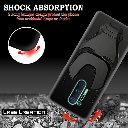 Image of COVERLY Official 3D Touch Feel Trending Avengers Logo Mask Soft Rugged Grip Silicone Iron Man Super Power Cartoon Movie Engraved Silicone Matte Back Cover for Oneplus 8 Pro -Black